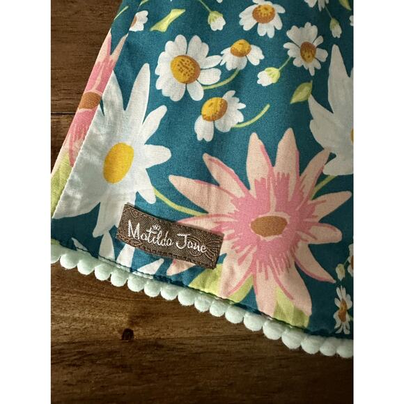 NWT Matilda Jane Dream Chasers Green Blue Happy Florals Sleeveless Tunic Top 6 - Picture 5 of 8